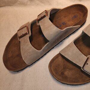 Birkenstock ‎Arizona Soft Footbed Oiled Leather - Tobacco Brown Sz  13 M, 14.5 W